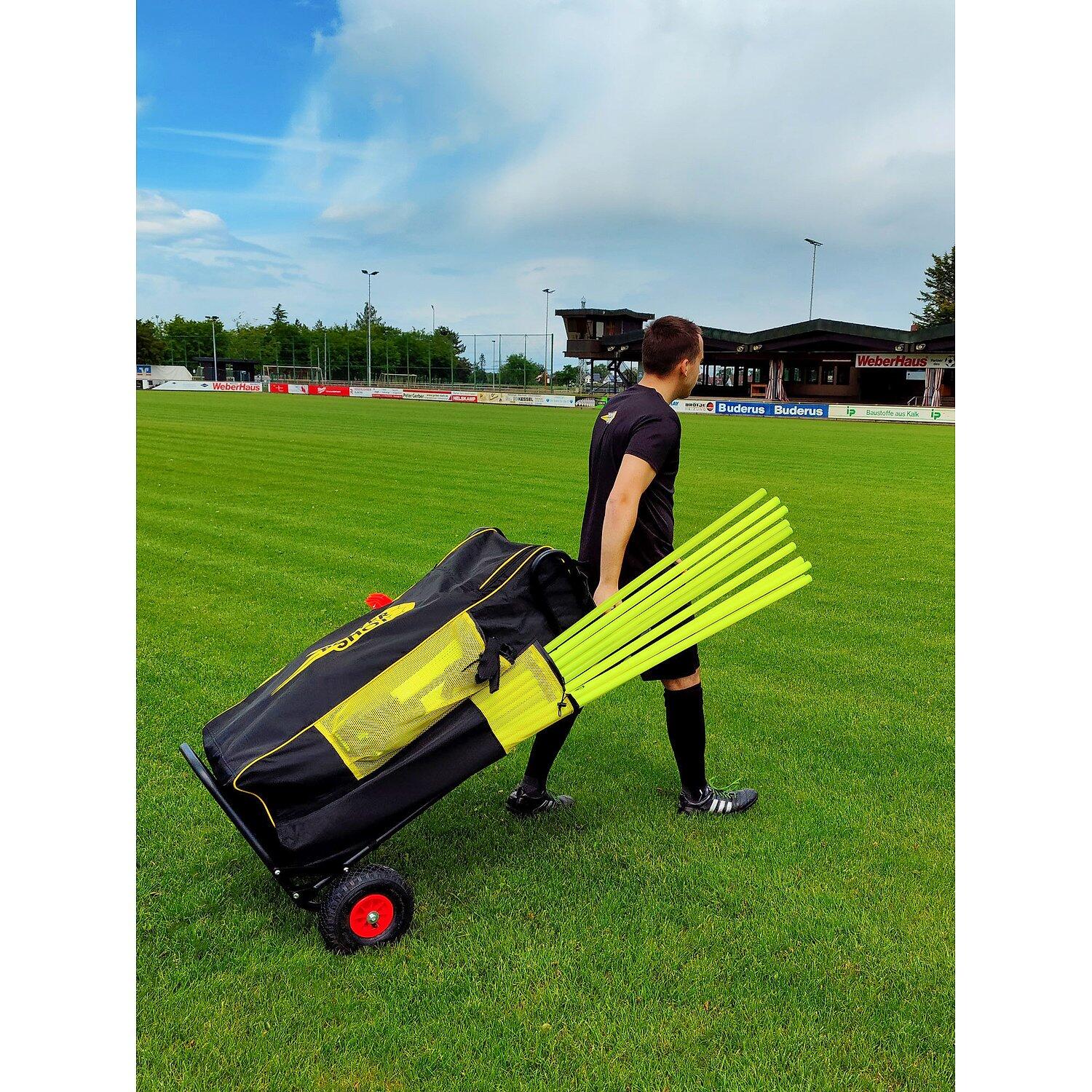 Transportwagen Fußball Gelb-Schwarz Leichtathletik Unisex Gelb-Schwarz 4/5