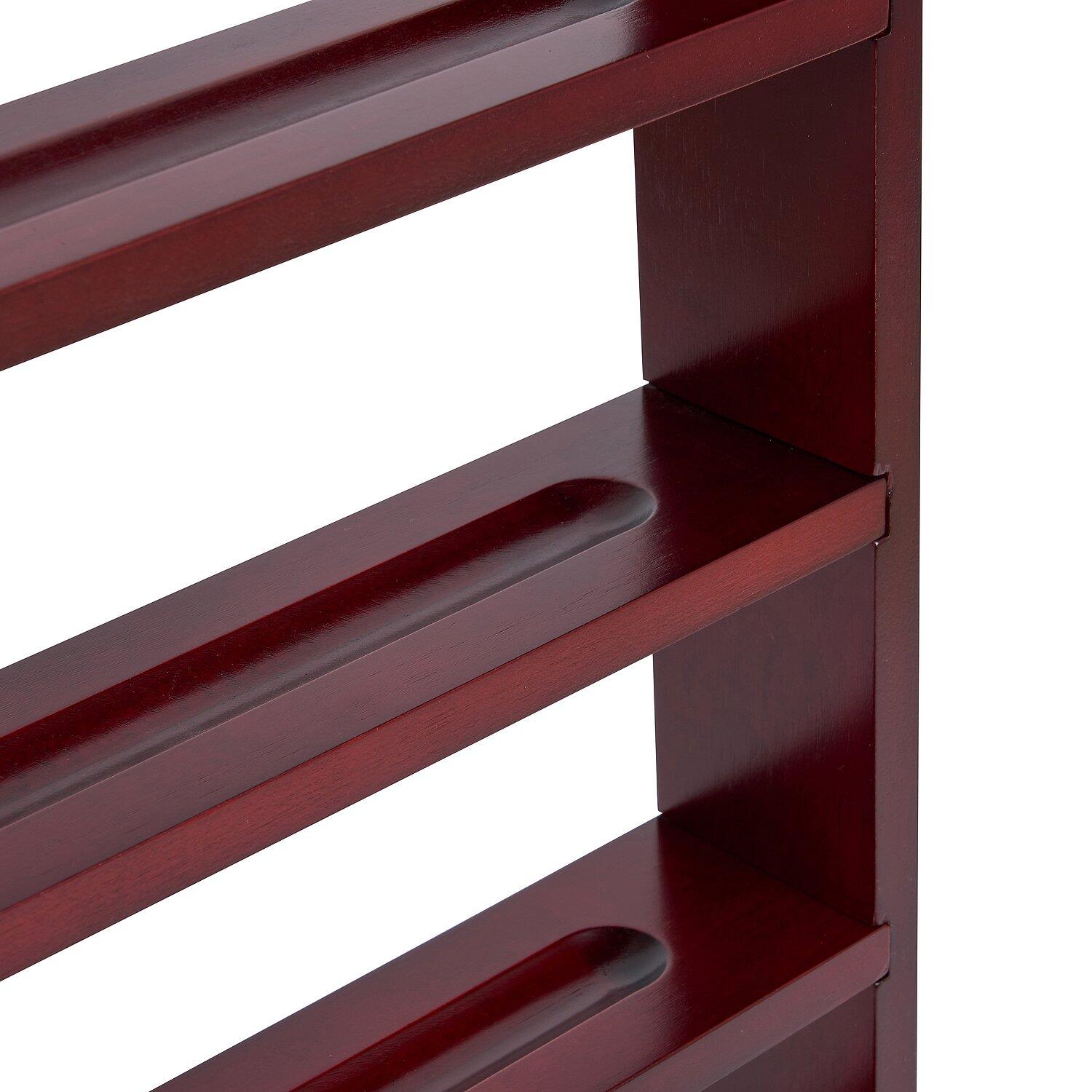 Wall-Mounted Cue Rack Billiard Cue Wall Holder Mahogany Billard / Poolbillard 5/6