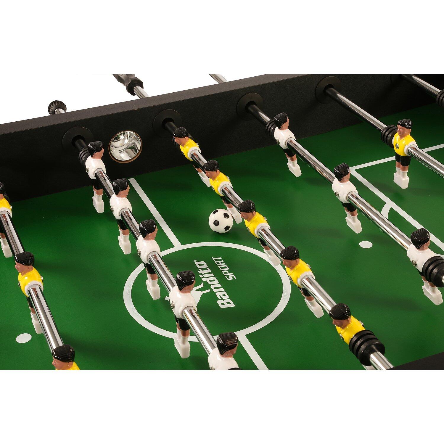 Kicker Kickertisch Profi Soccer Deluxe NERO, 140 x 74 cm grande, 82 kg 2/5