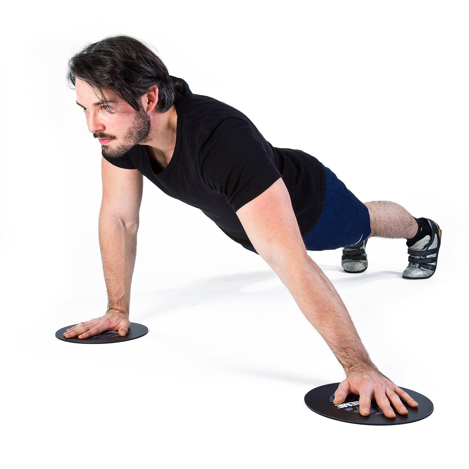 Slide Pads Fitness / Krafttraining Unisex Schwarz 5/6