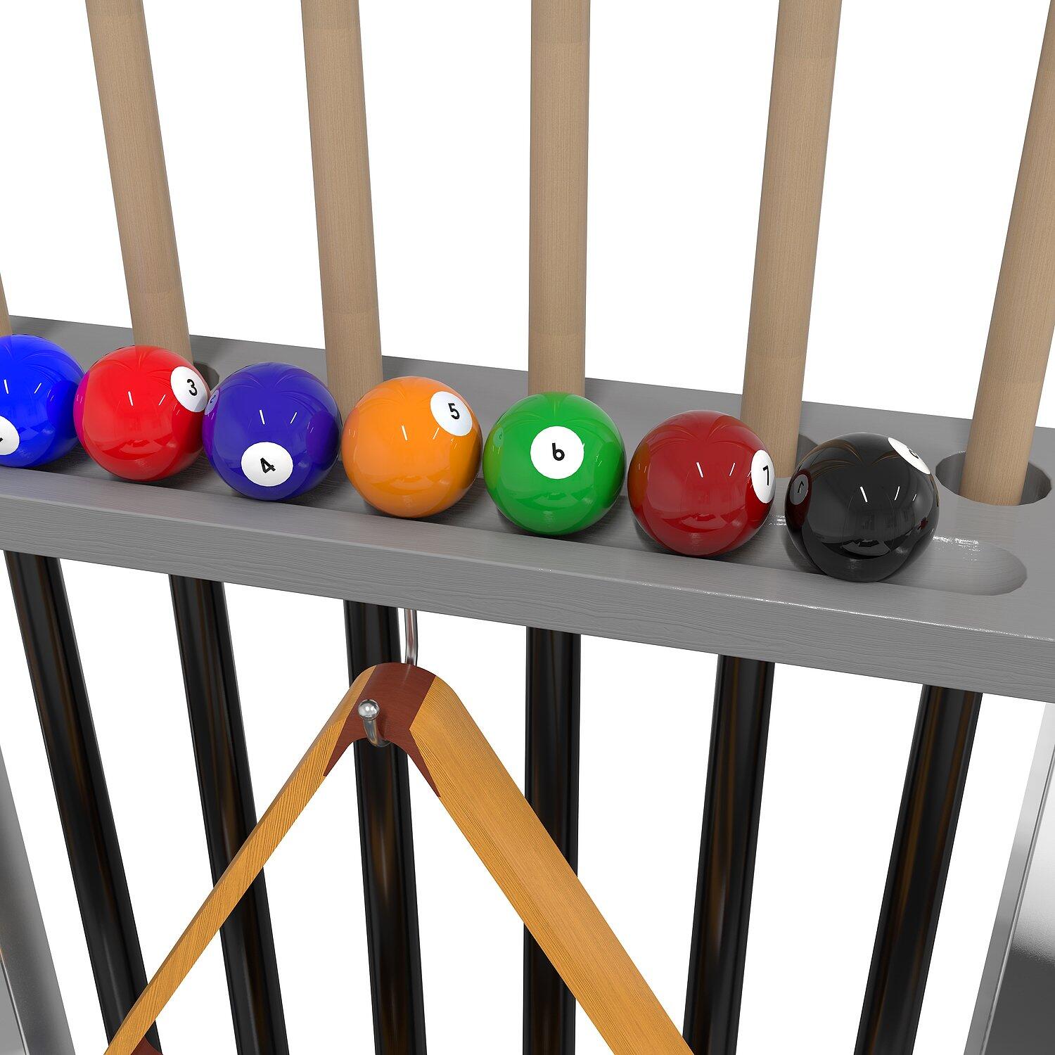 Billard-Queue Ständer Francesca Grau Billard Unisex Grau 3/6