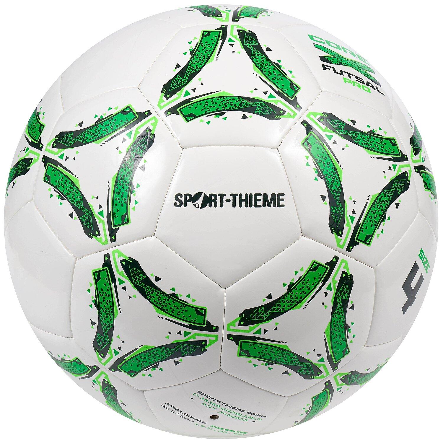 Futsalball CoreX Pro Fussball Unisex Weiß-Grün 4/5
