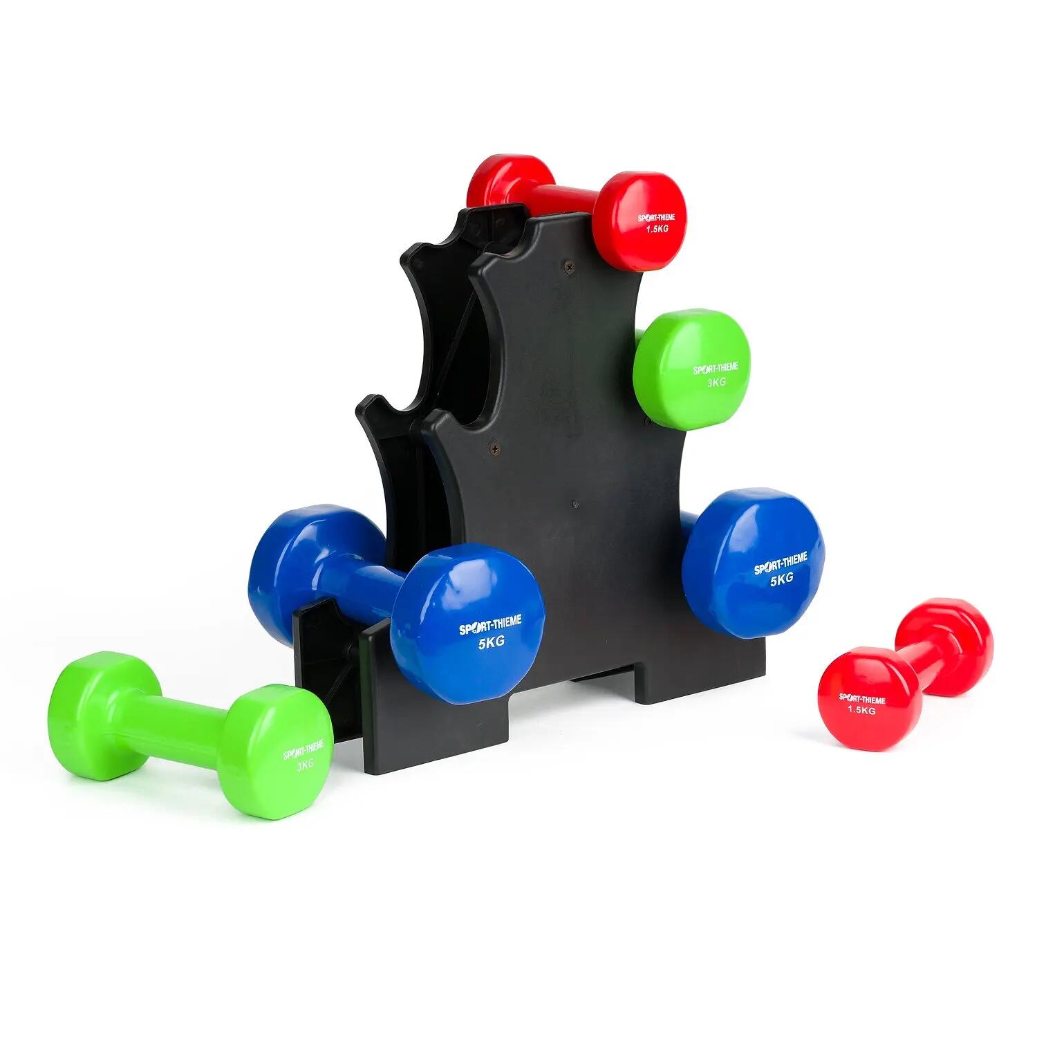 Set manubri incisi Vinile Gewichtheben Unisex 3/4