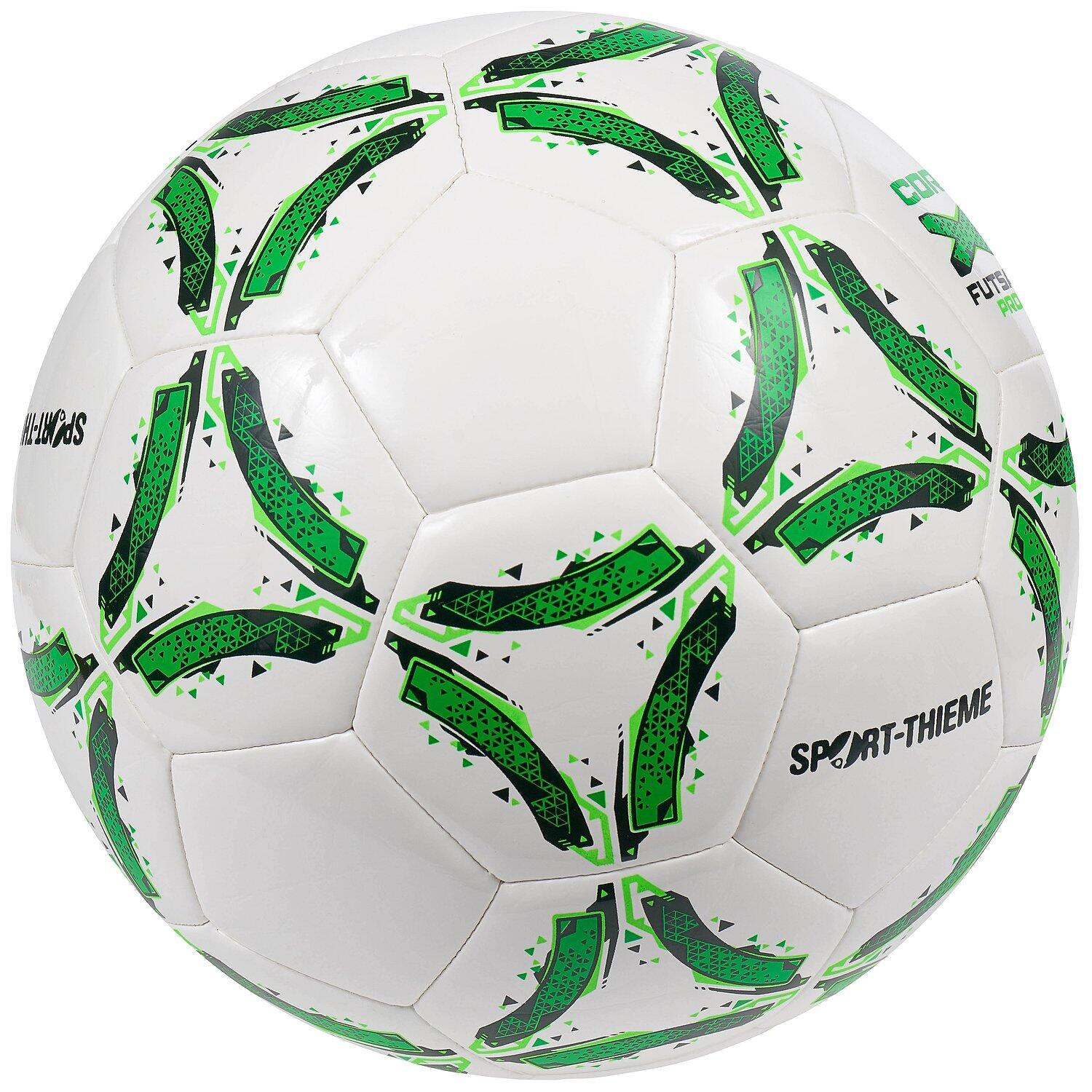 Futsalball CoreX Pro Fussball Unisex Weiß-Grün 2/5