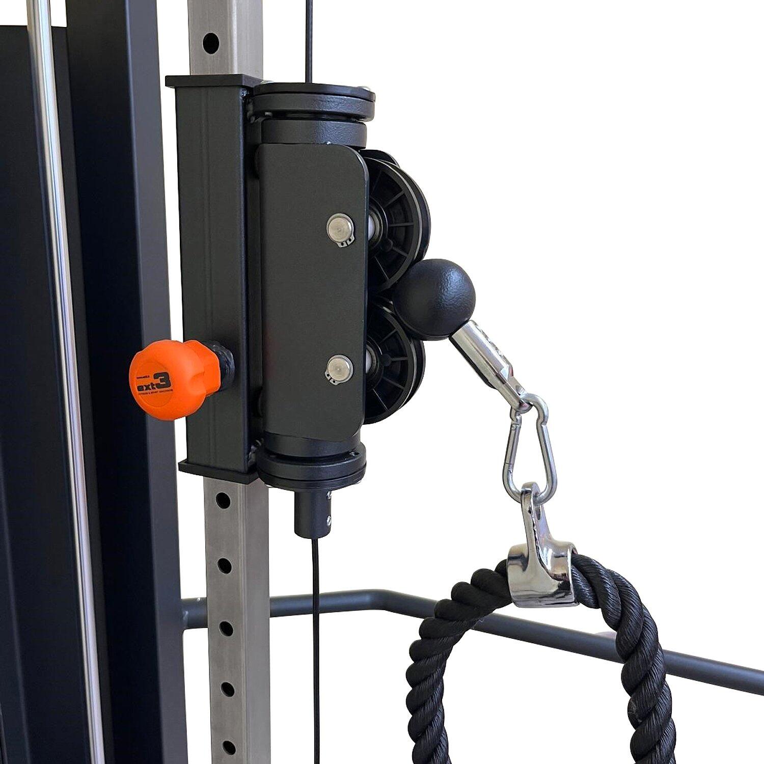 Seilzugapparat Med Fitness / Krafttraining Unisex Schwarz 2/6