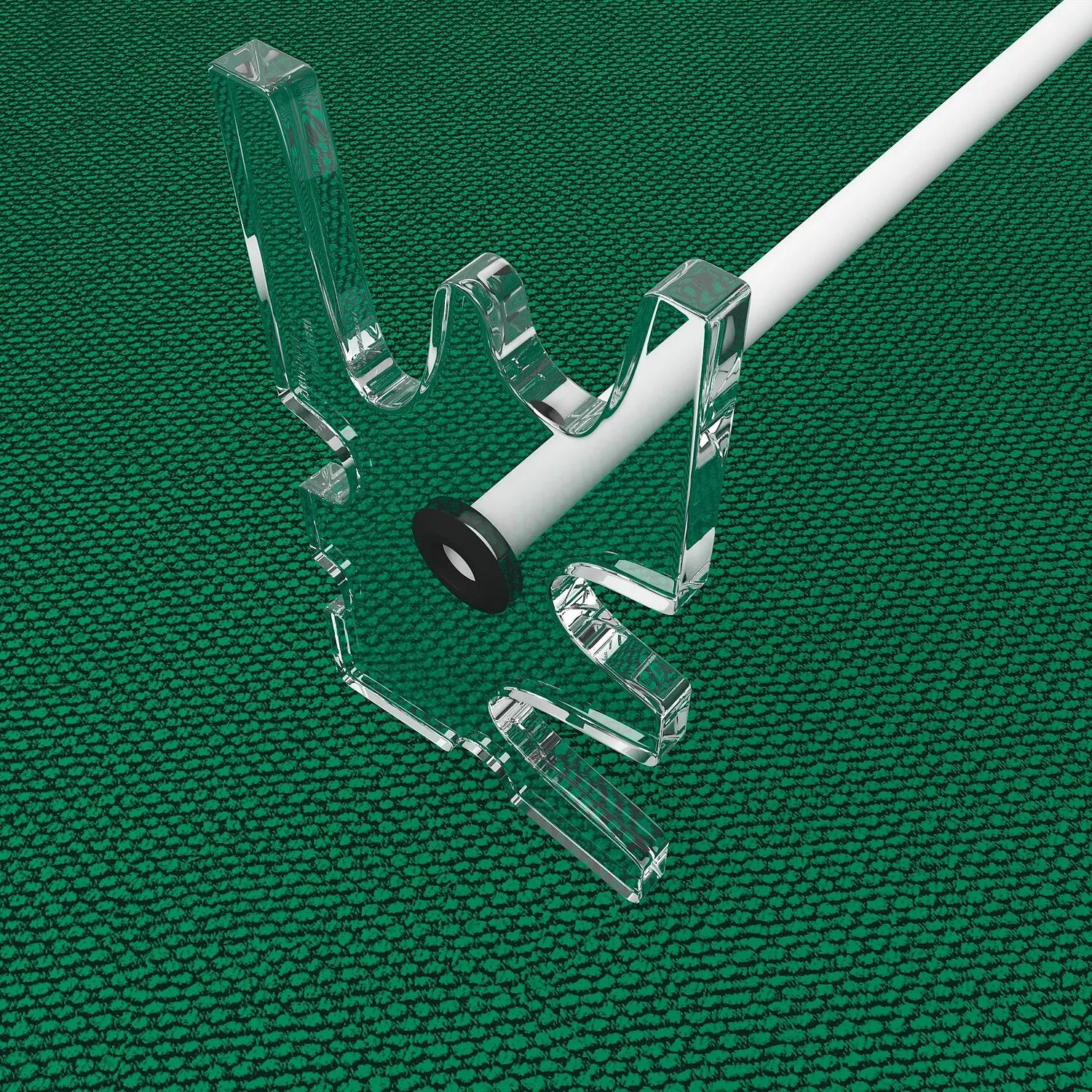 Cue Rest Transparent Billard / Poolbillard Unisex 3/6