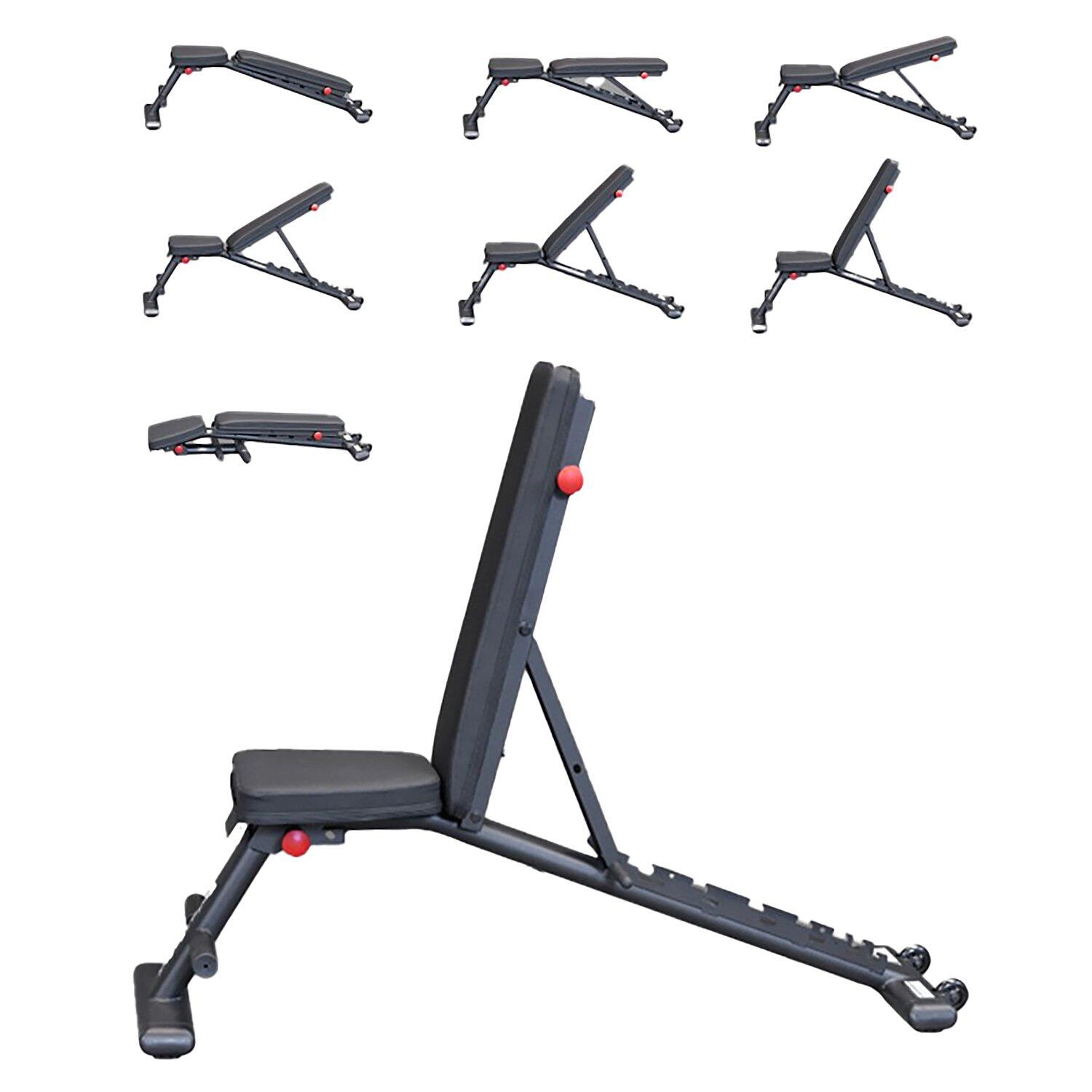 Hantelbank GFID-225B-Black Edition Fitness / Krafttraining Unisex Schwarz 4/7