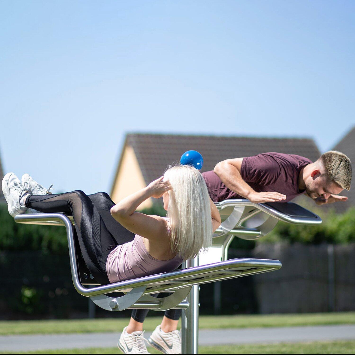 Outdoor-Fitnessgerät Bauch-Rücken Fitness / Krafttraining Unisex 3/3