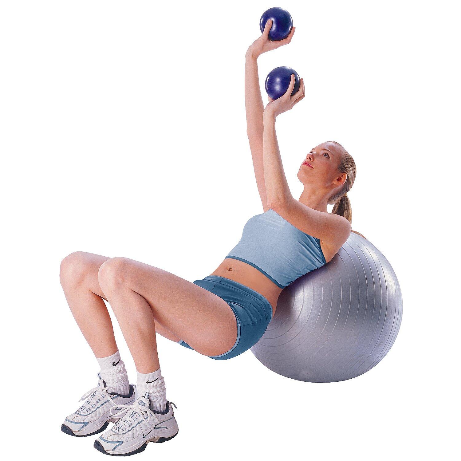 Pilates Toning Ball-Set Power Pilates Unisex Blau 2/4