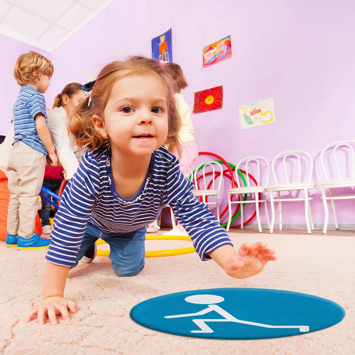 Bodenmarkierungs-Set Activity Spots Leichtathletik Unisex Grün, Rot, Blau 4/5