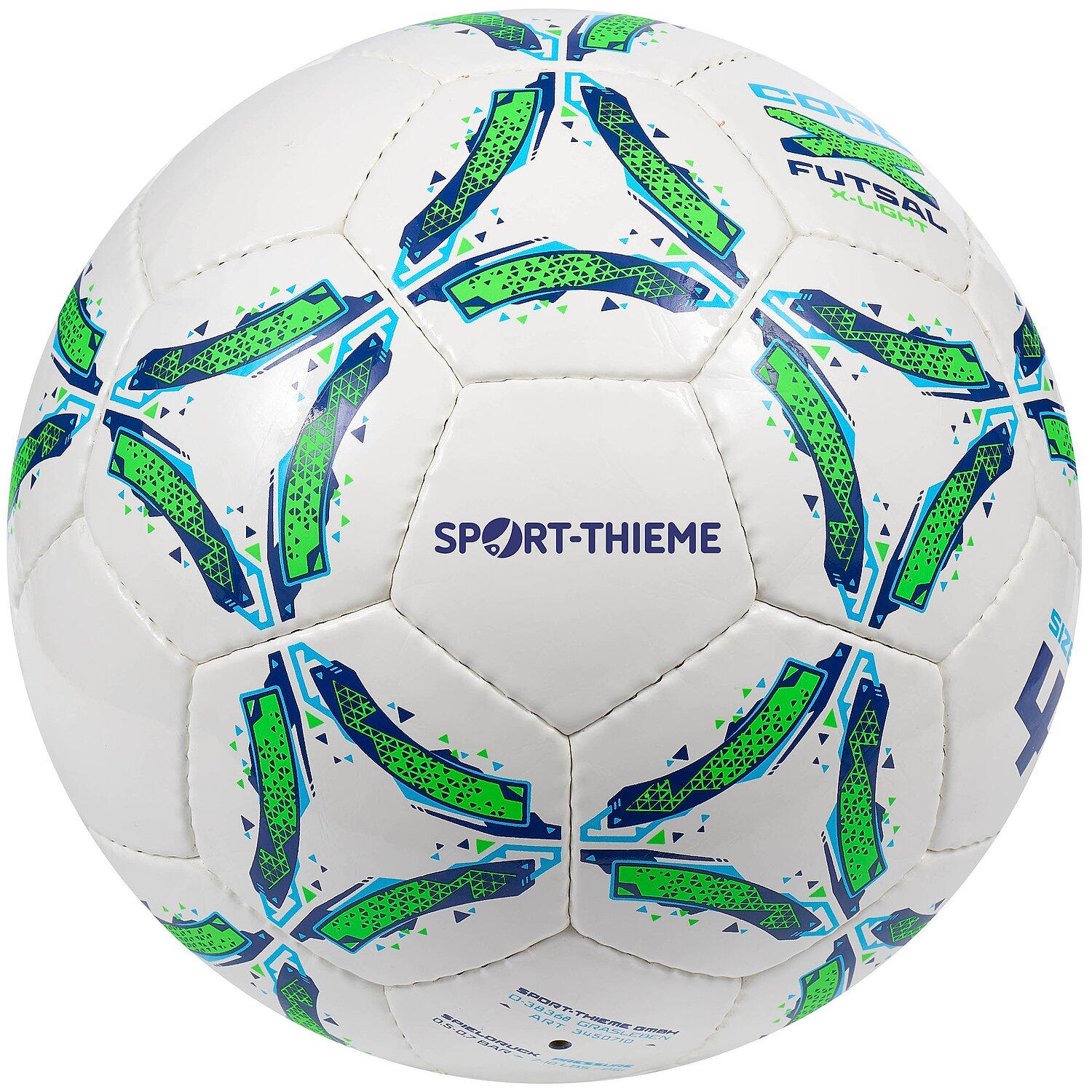 Futsalball CoreX Kids X-Light Größe 4 Fußball Unisex Weiß-Grün 3/5