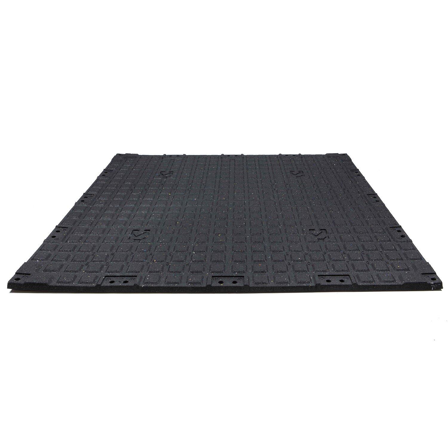 Sportboden Connect Mittelstück, Pure Black 100x100x2 cm Fitness 3/4