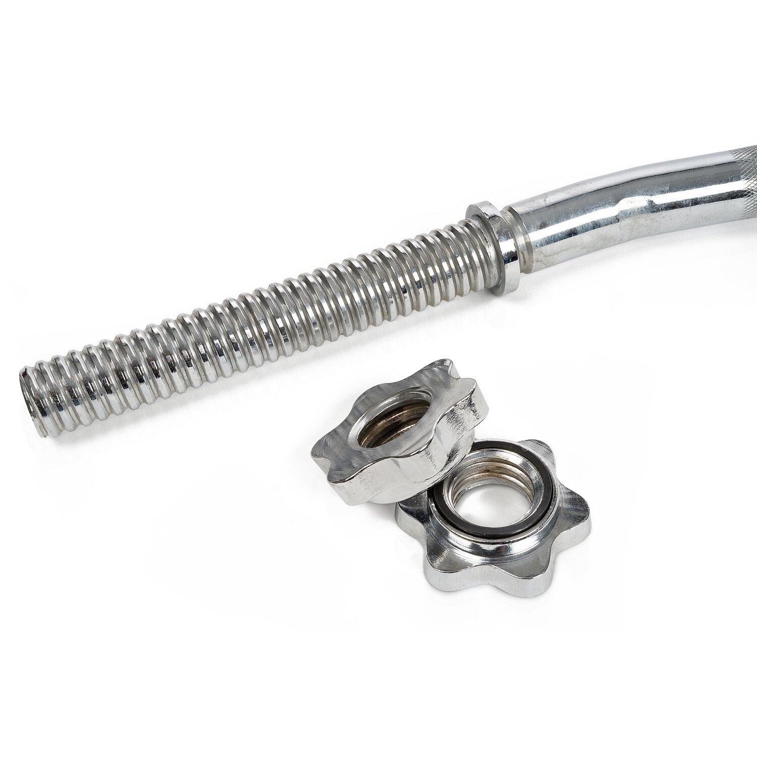 Curl Bar 30-mm-Diameter Threaded for extra safety Gewichtheben Unisex 3/4