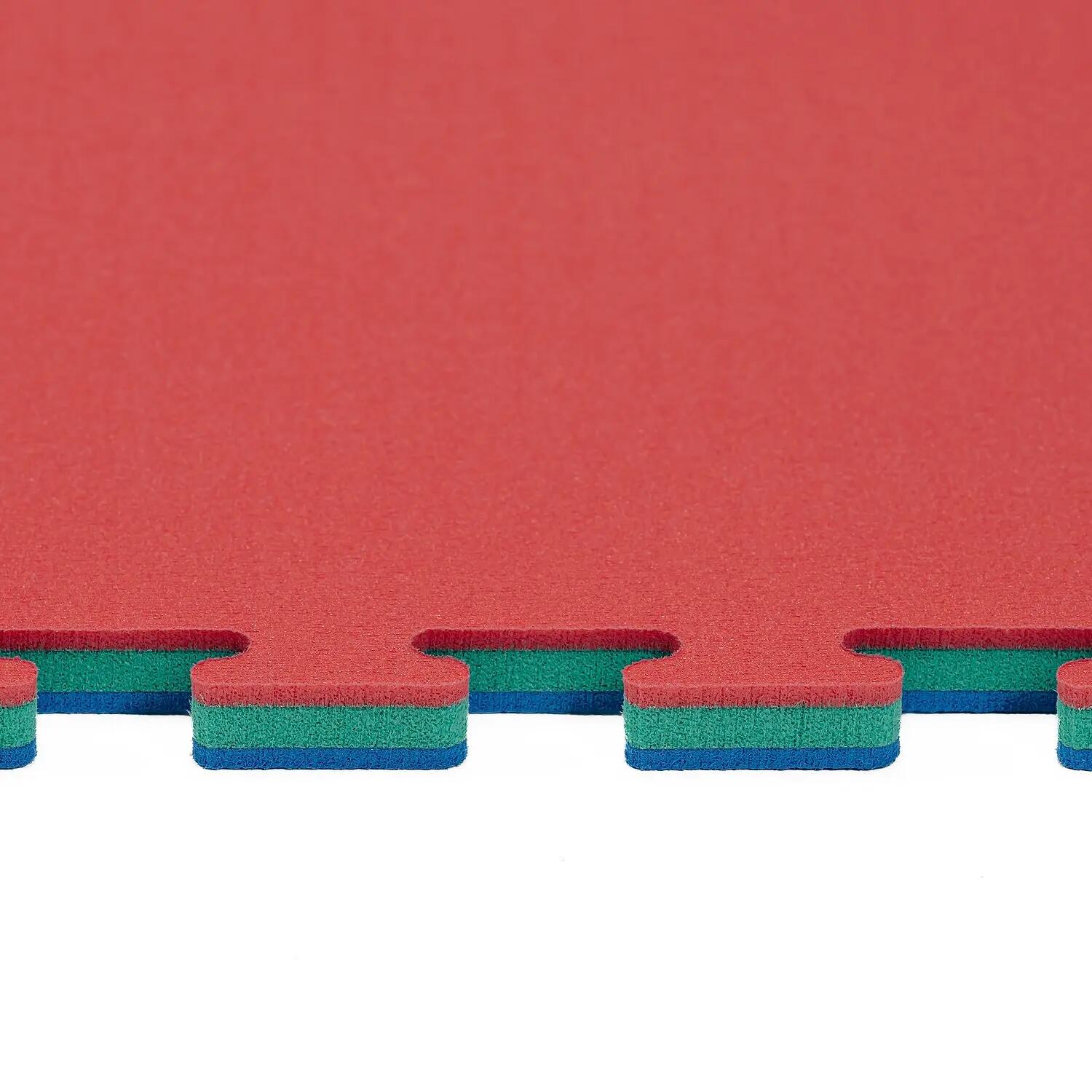 Fitnessmatte Tatami Green Fitness / Krafttraining Unisex Blau-Grün-Rot 5/6