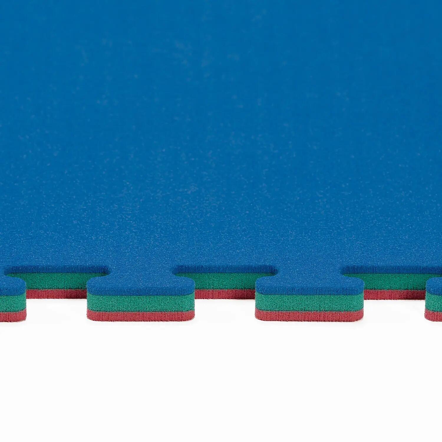 Fitnessmatte Tatami Green Fitness / Krafttraining Unisex Blau-Grün-Rot 3/6