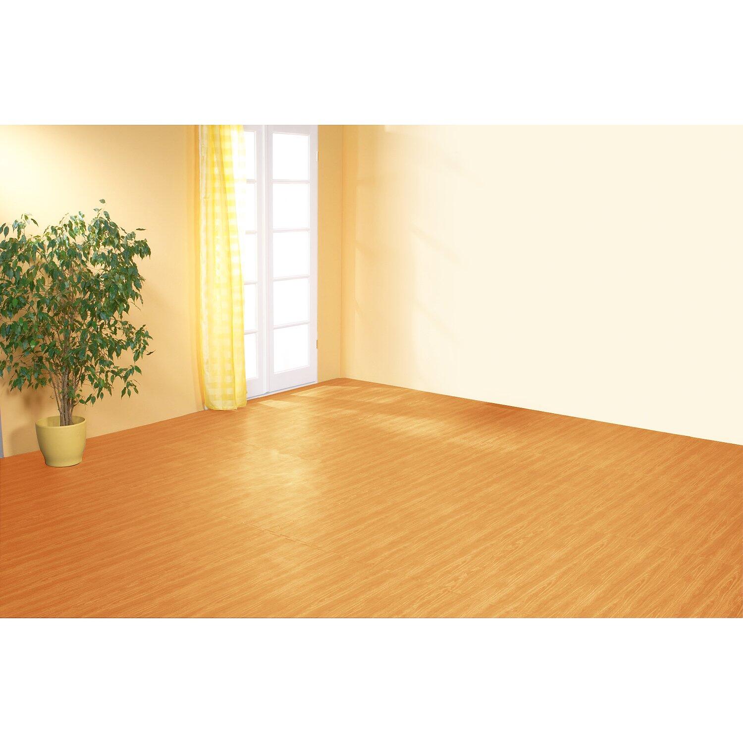 Sportboden Holzoptik Hellbraun Fitness / Krafttraining Unisex Hellbraun 3/5
