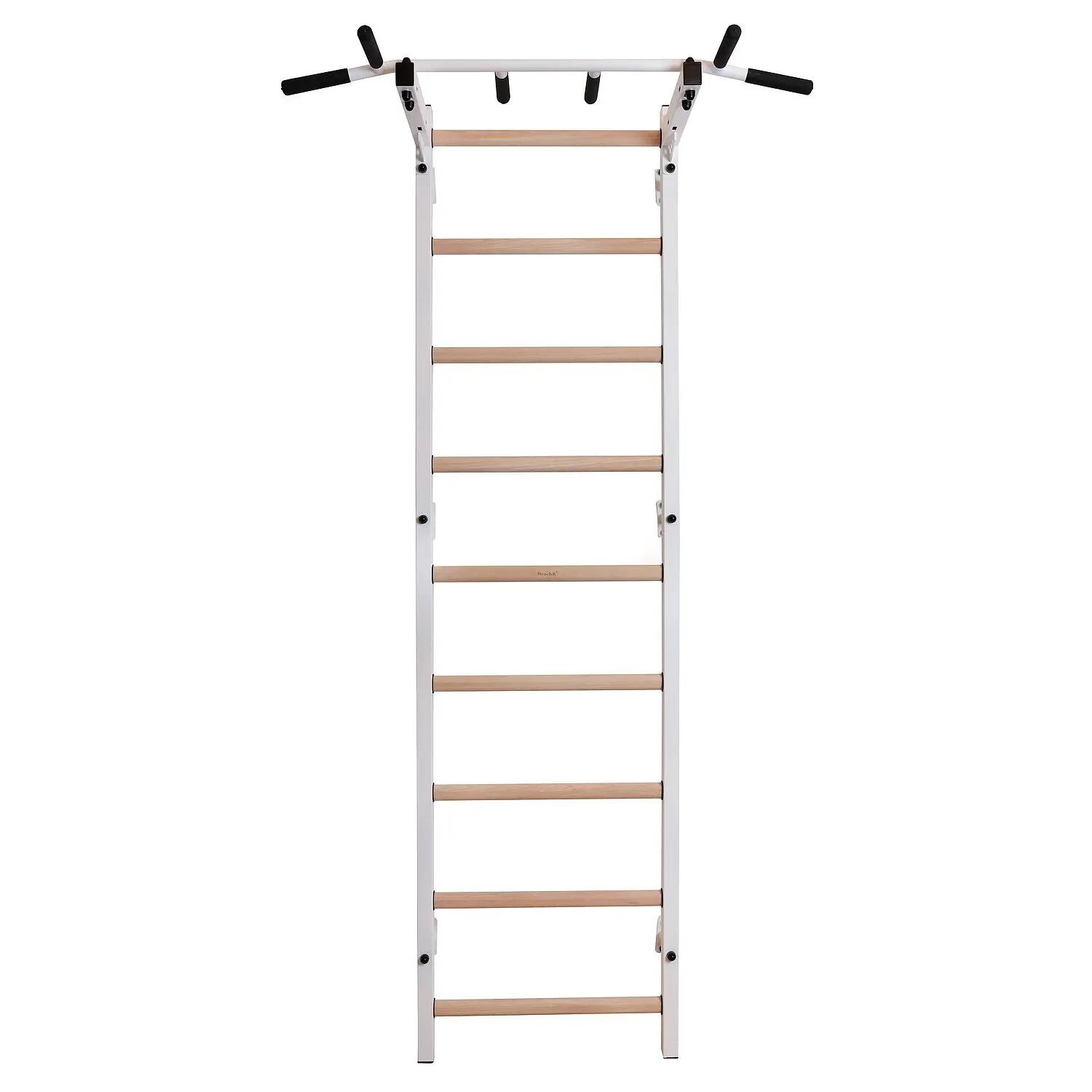 Wall Bars Fitness-System 721, with Built-In Pull-Up Bar  311W, white Turnen 3/3
