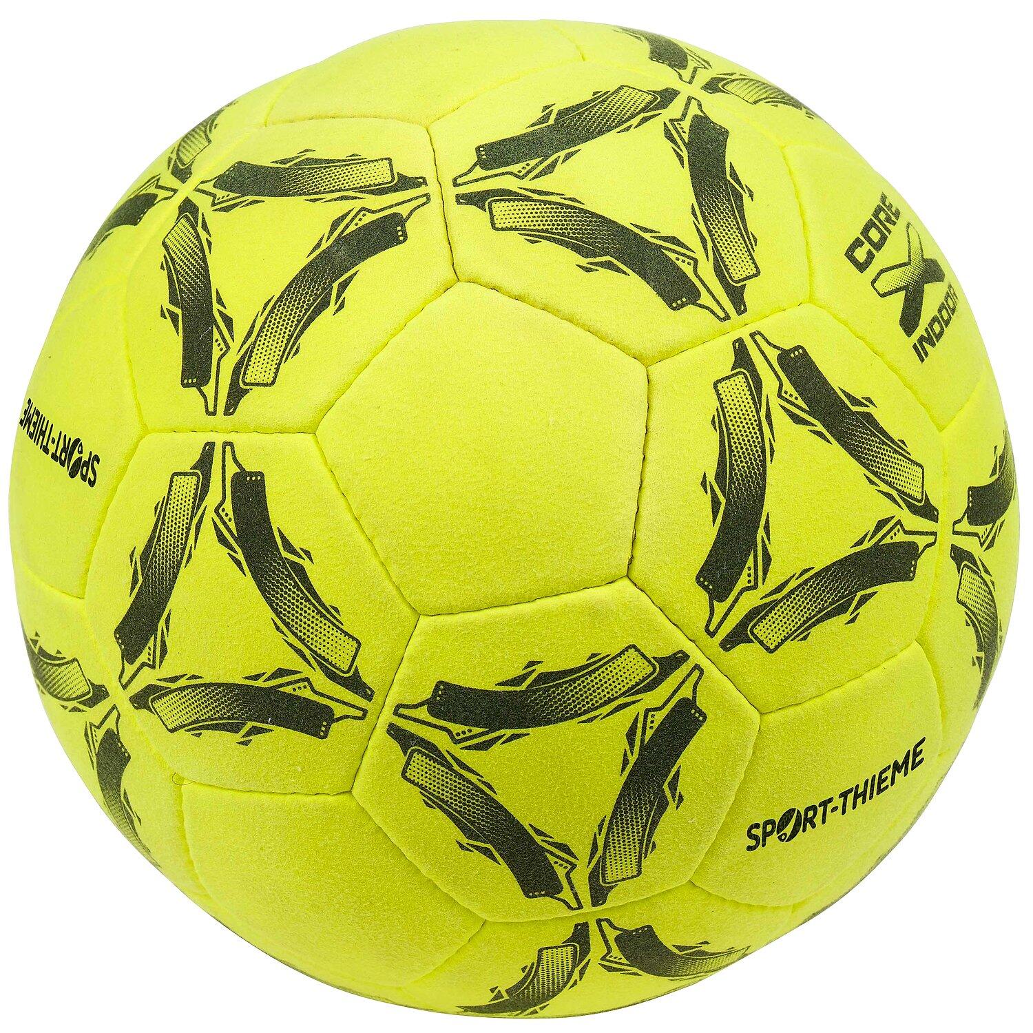 Hallenfußball CoreX Indoor Größe 5 Fussball Unisex Gelb-Schwarz 3/5