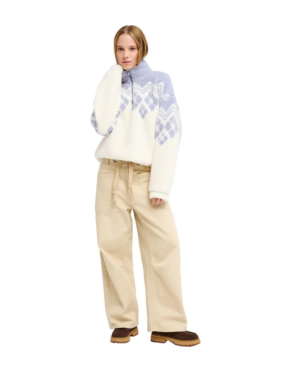 Polaire à demi-zip MOUNTAIN STORY Blanc Femme 4/5