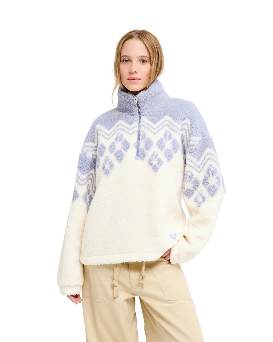 Polaire à demi-zip MOUNTAIN STORY Blanc Femme 3/5
