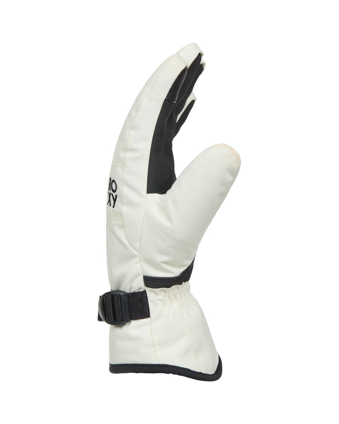 Guantes técnicos de snow ROXY JETTY SOLID Blanco Mujer 4/4