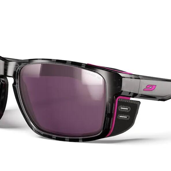 Okulary z polaryzacją Julbo Shield M - SP Polarized 3 HD - grey tranlu/pink