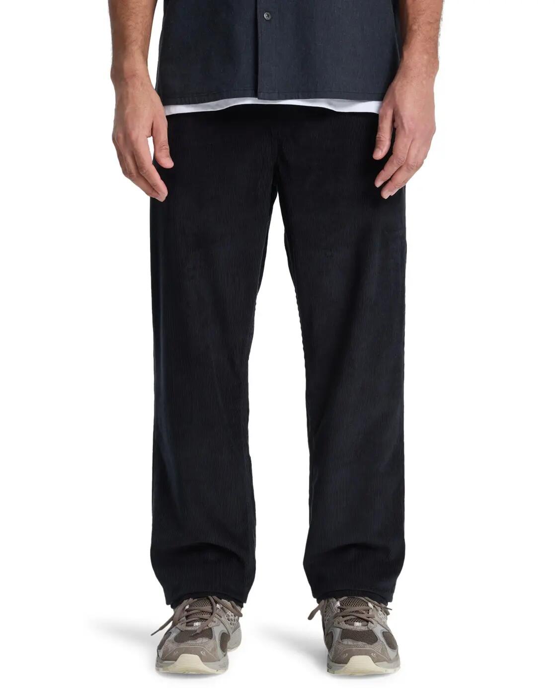 Pantalon TAXER REGULAR CORD Noir Homme 1/7
