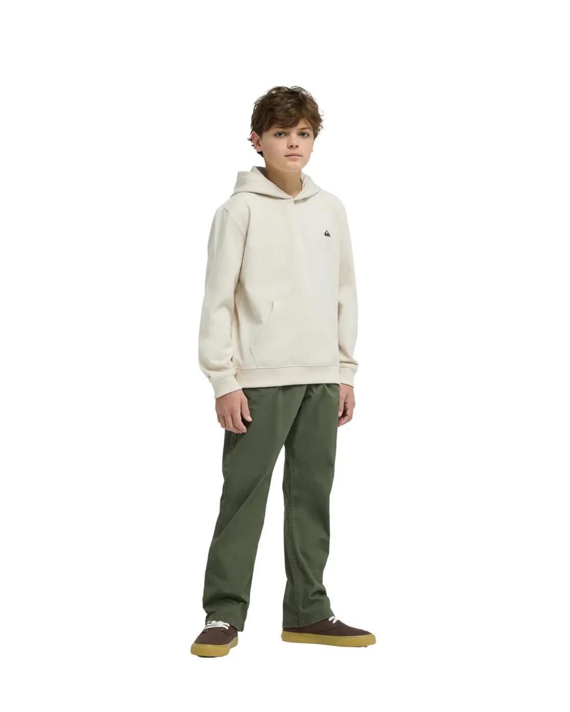 Kapuzenpulli BASIC Weiss Junge 4/4