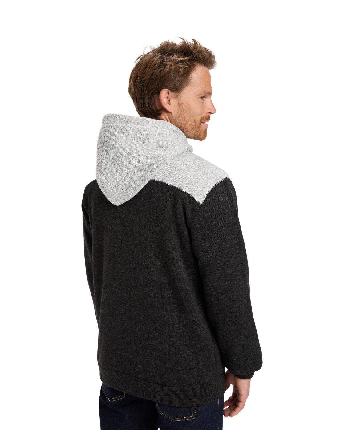 Hoody met Rits over de hele lengte KELLER BLOCK ZIP Schwarz Heren 2/7