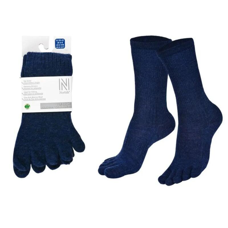 %56 Merino Yünlü, Parmaklı, Outdoor Çorabı - BRUGES