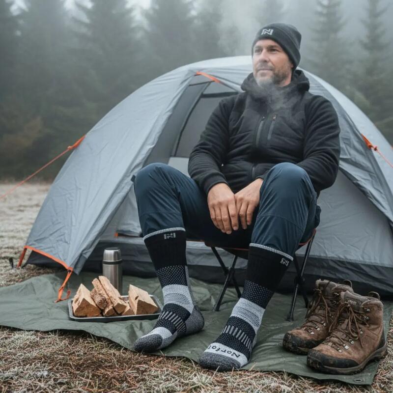 %60 Merino Yünlü, Yastıklamalı ve Isı Yalıtımlı Termal Outdoor Çorap - VOYAGER 2.0