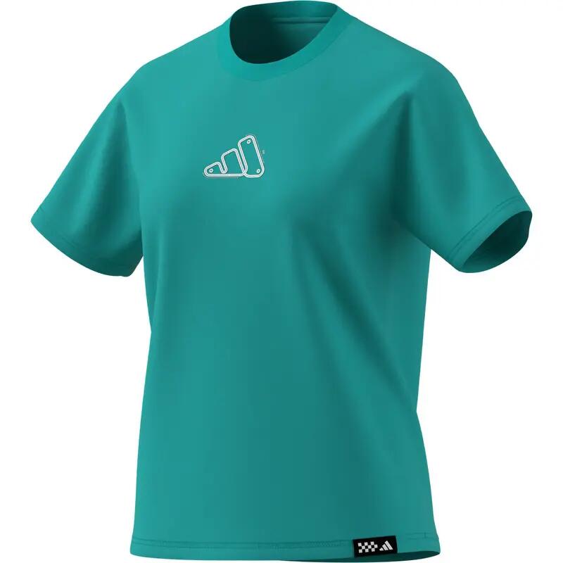 Adidas MOTO T Women Not Sports Specific T-Shirts Turquoise -  3