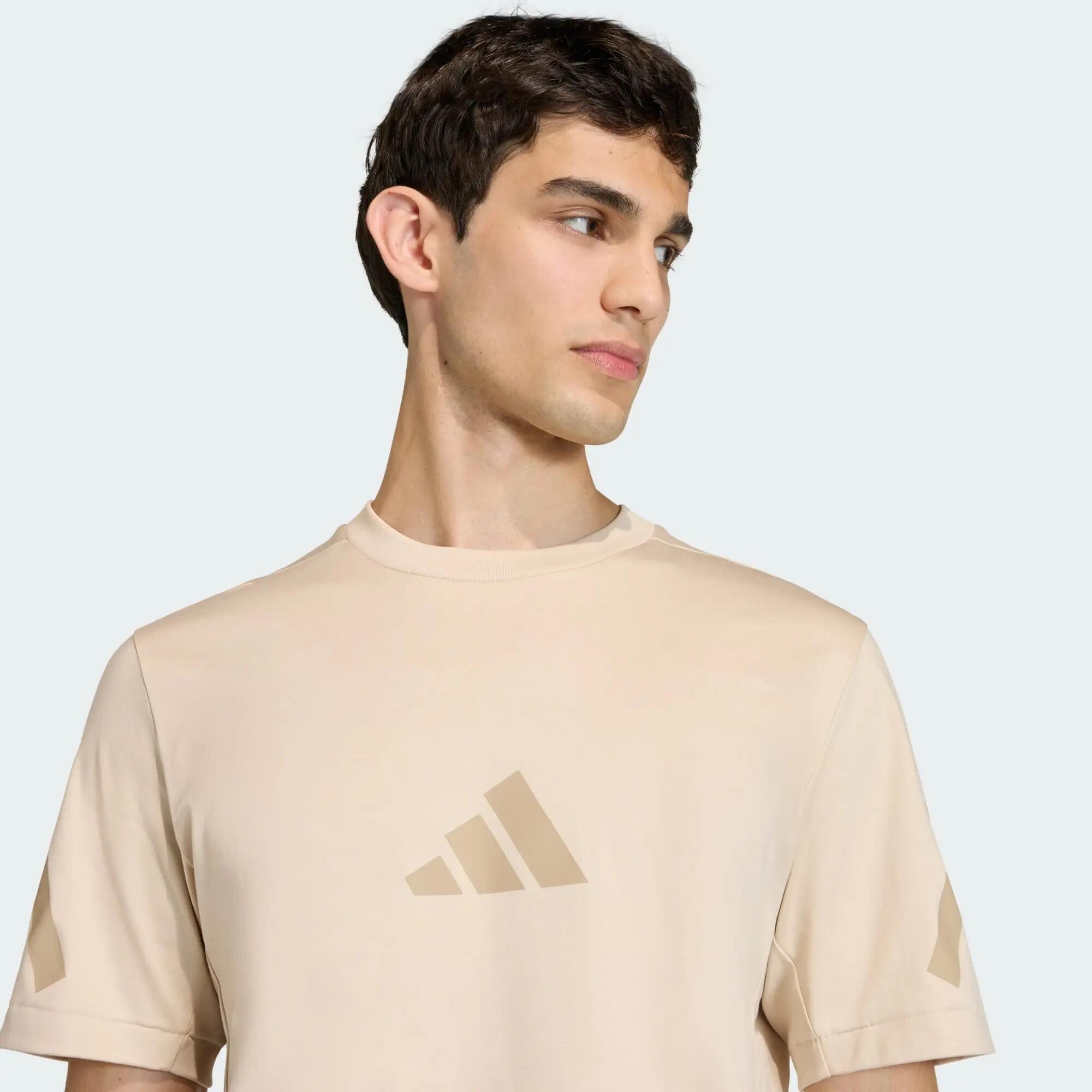 Adidas M Z.N.E. TEE Men Not Sports Specific T-Shirts Beige -  4
