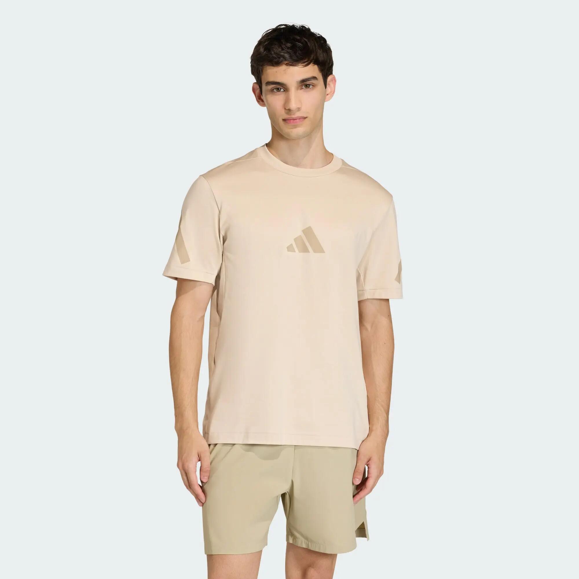 Adidas M Z.N.E. TEE Men Not Sports Specific T-Shirts Beige -  2