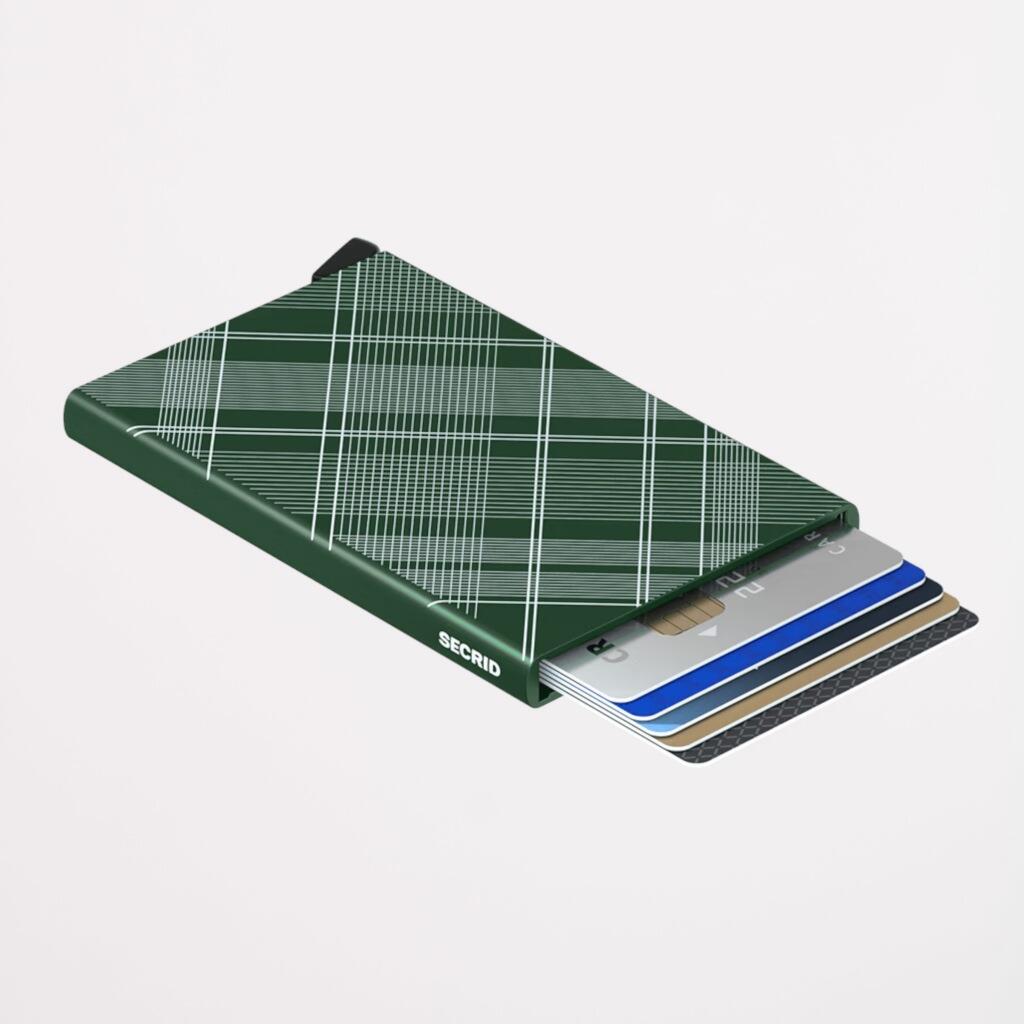 Carteira Secrid Modelo Tartan Cor Verde 3/5