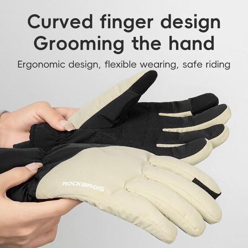 ROCKBROS Warme Handschuhe Nylon PU mit Touchscreen 3/8