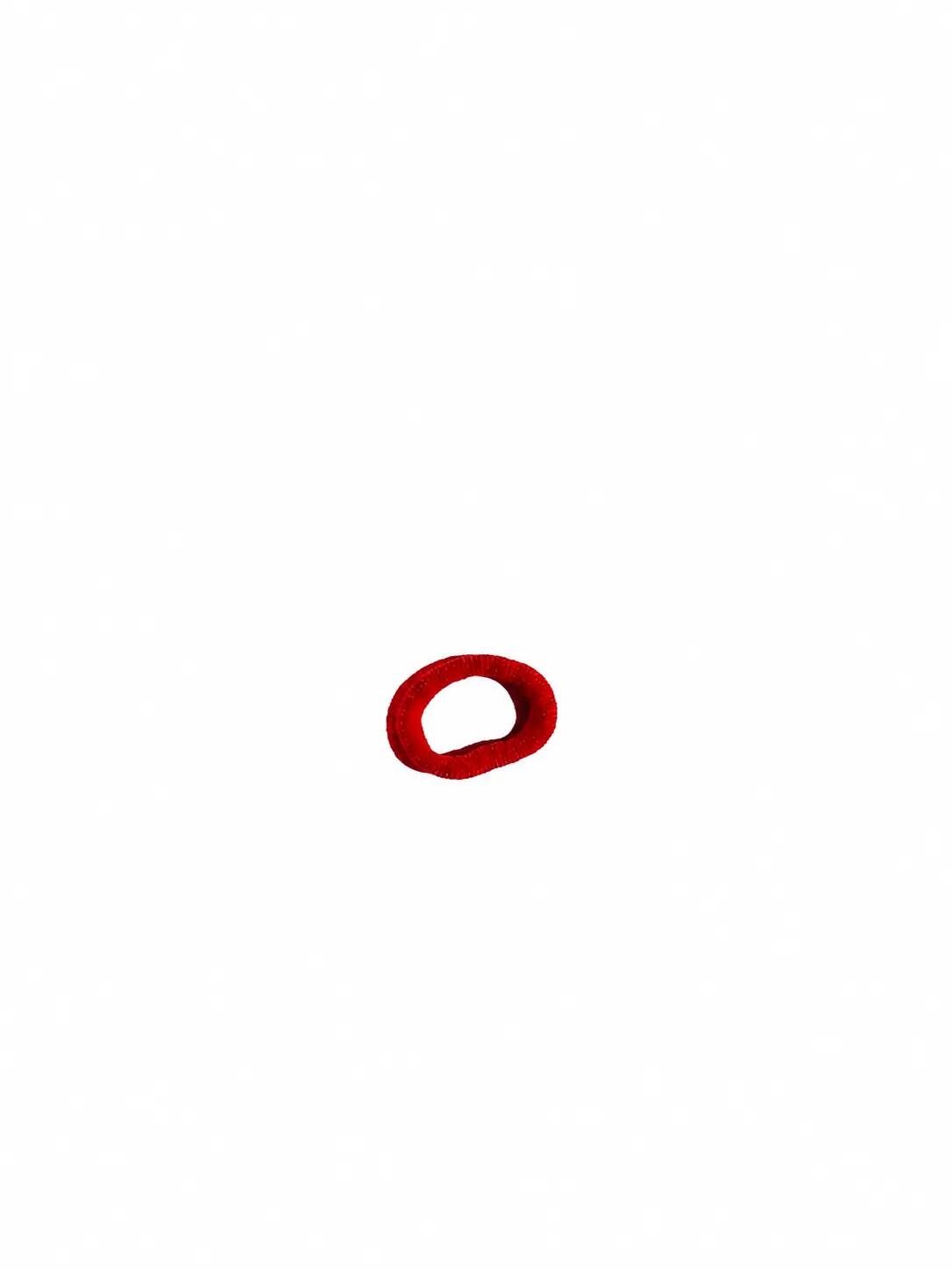 50 Haargummis Rot 3/3