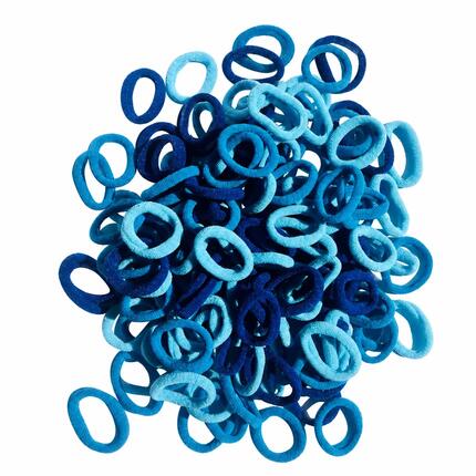 25 Élastiques à Cheveux Bleu