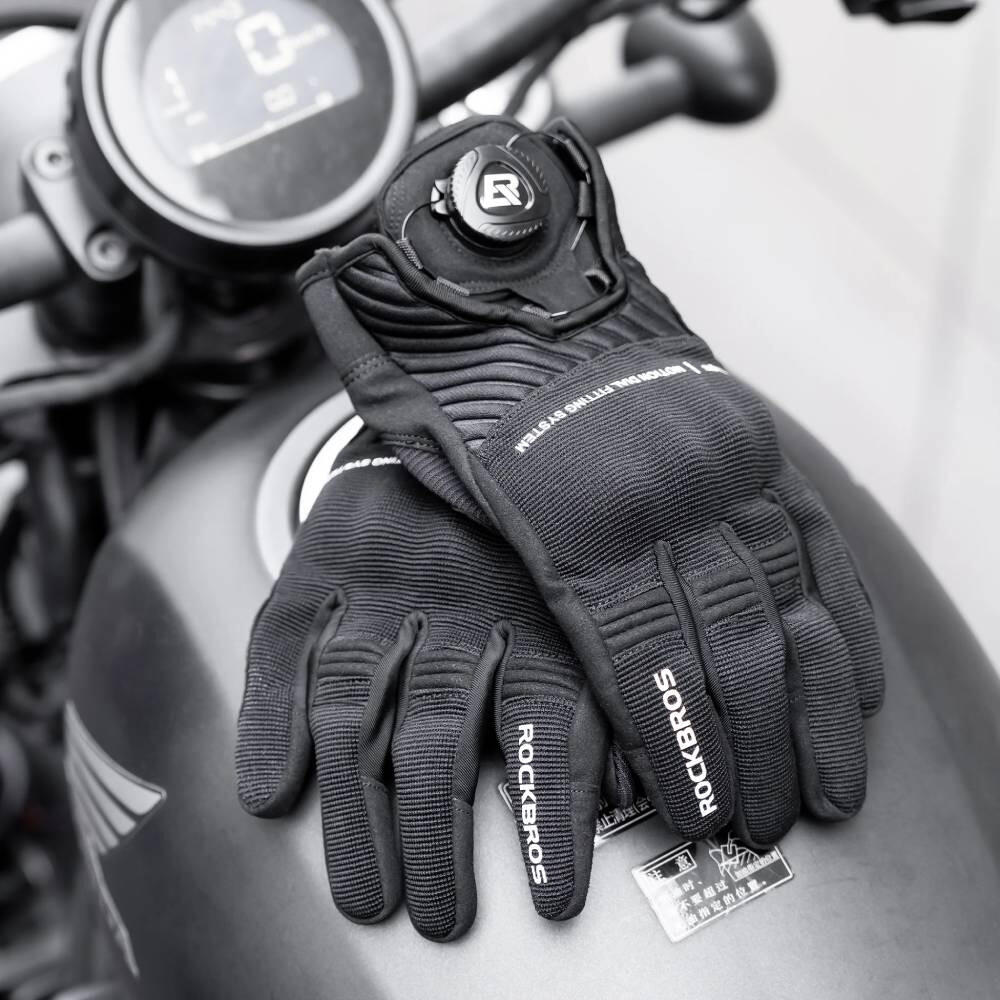 Rękawice motocyklowe, rowerowe system dopasowania na żyłkę ROCKBROS 4/7