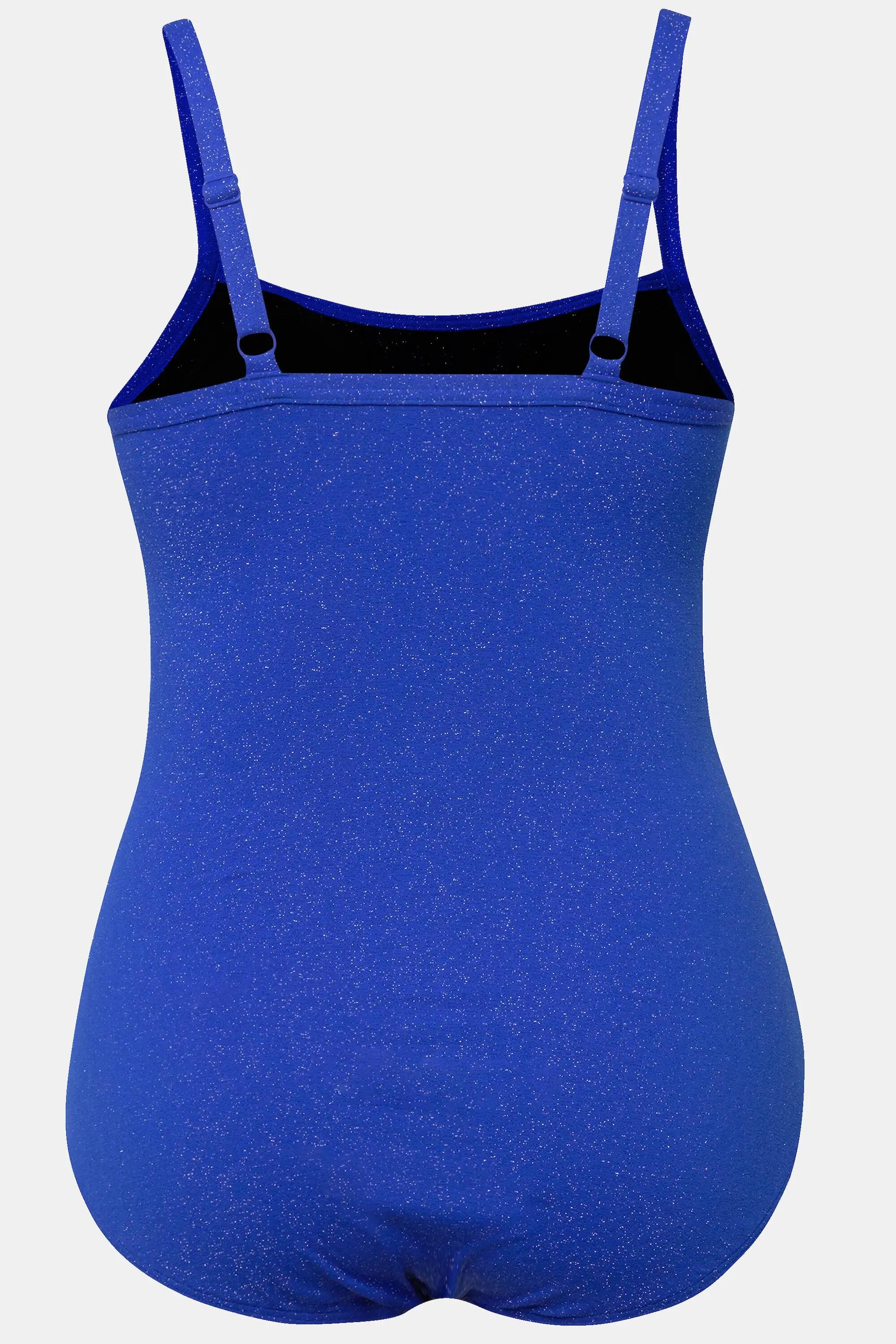 Dames Badpak glitter structuur zachte cups wikkellook 6/6