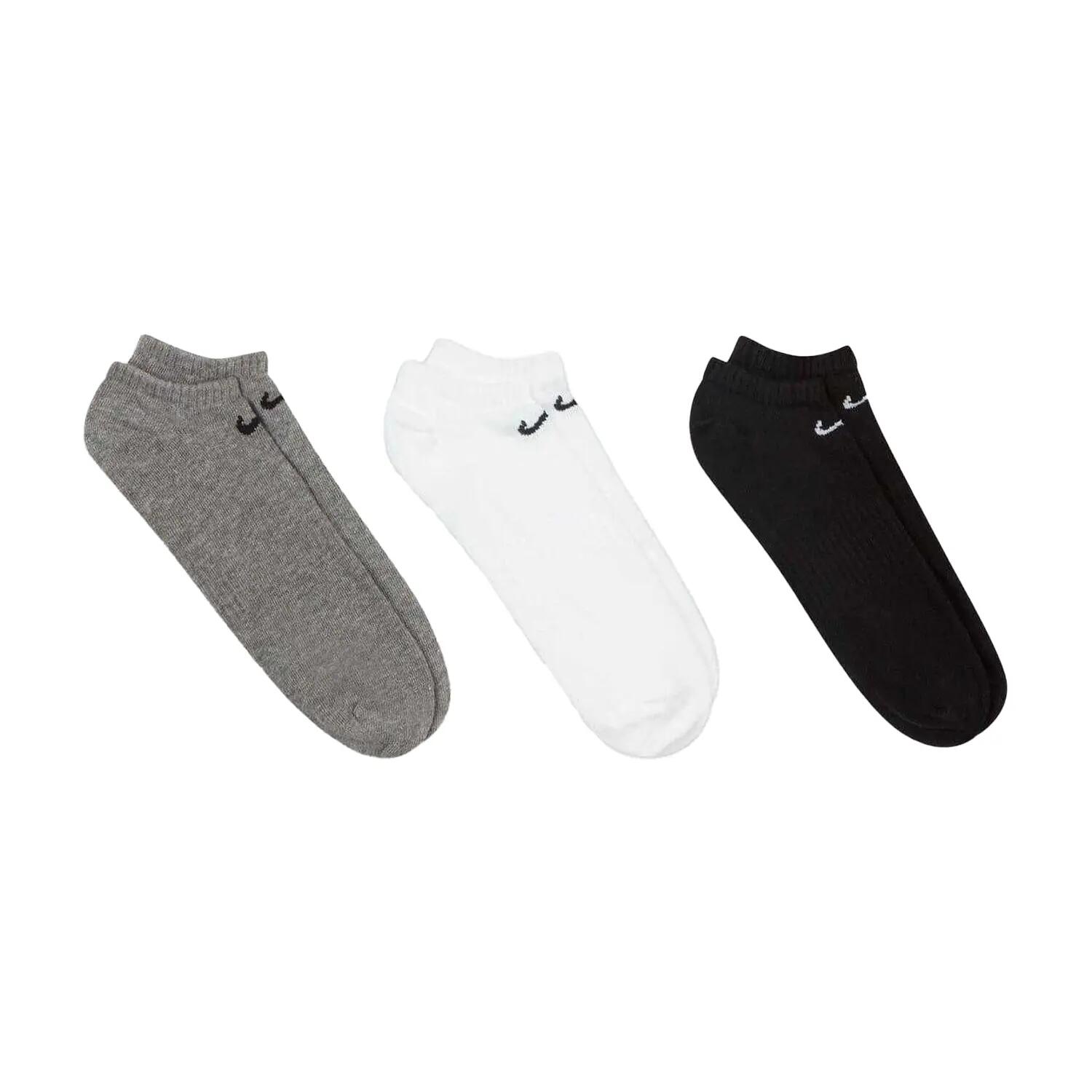 NoShowSocken für (3erPack) Herren Schwarz/Grau/Weiß 2/3