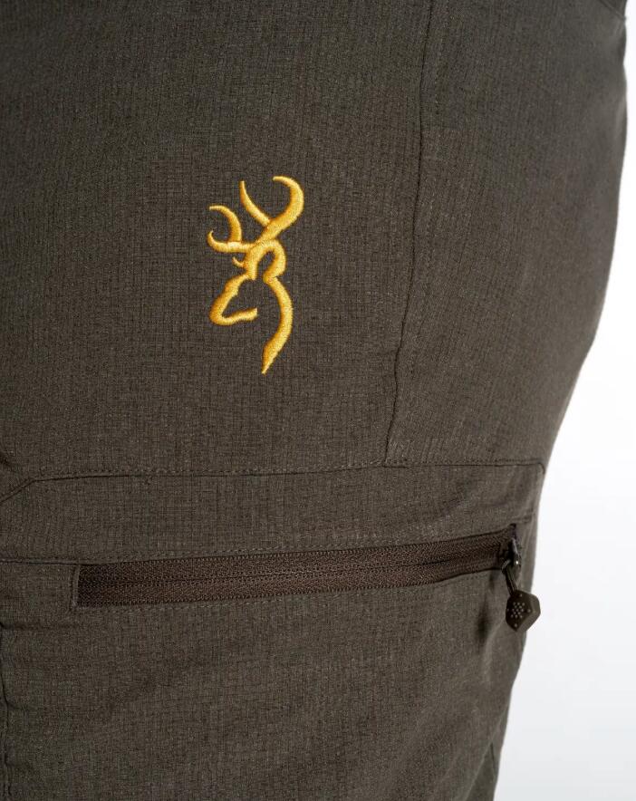 Pantaloni da Caccia Browning Early Season Marroni Leggeri Uomo 3/3