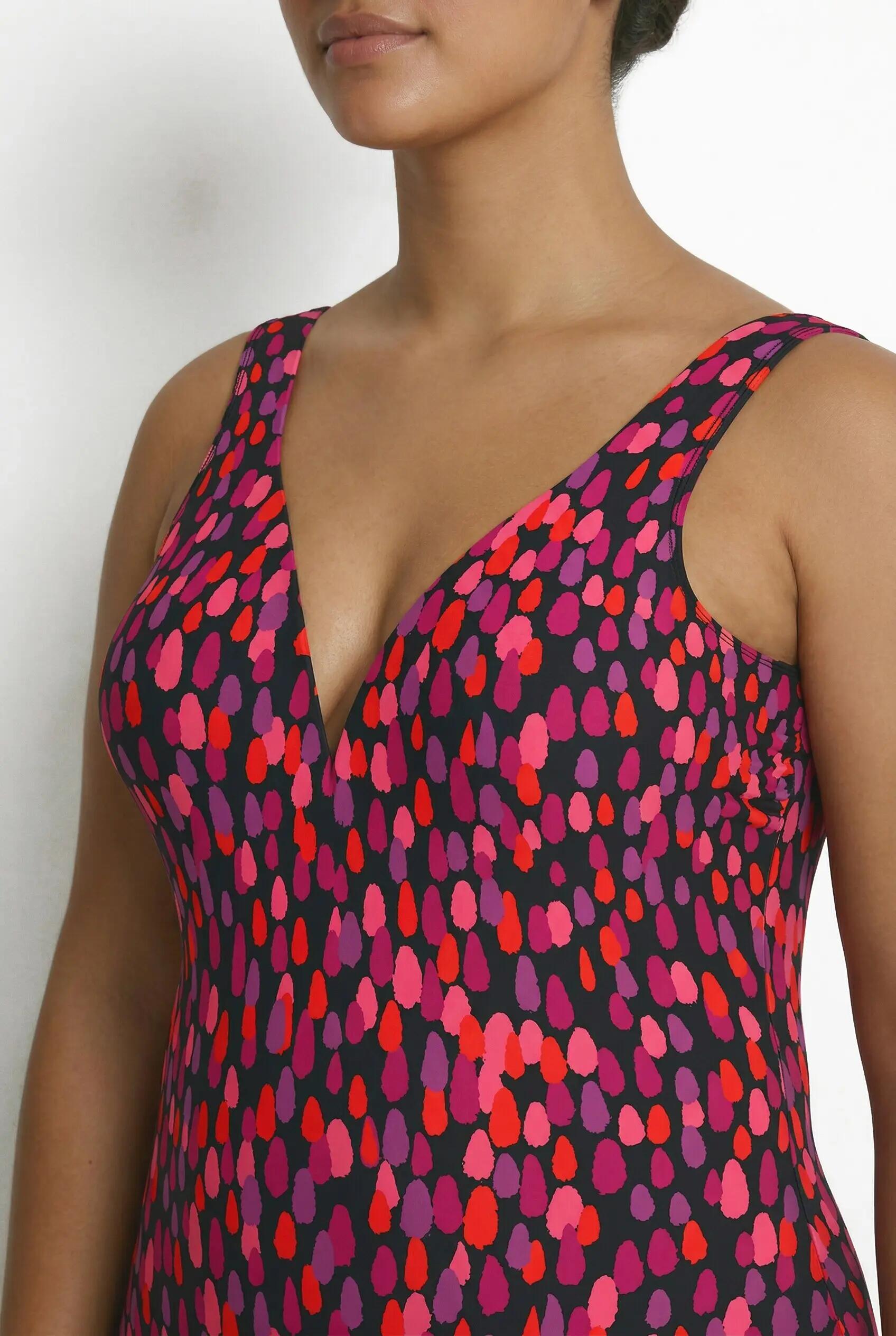 Femme Maillot de bain avec bonnets souples tige métallique et motif à pois 3/7