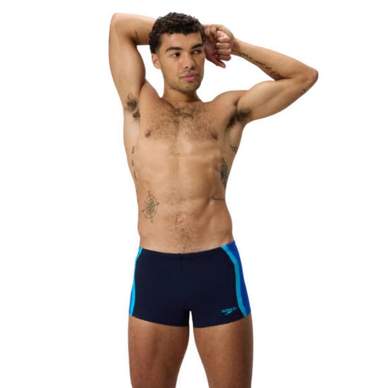 Boxer de bain - Homme - Coupe classique - Bleu foncé/électrique