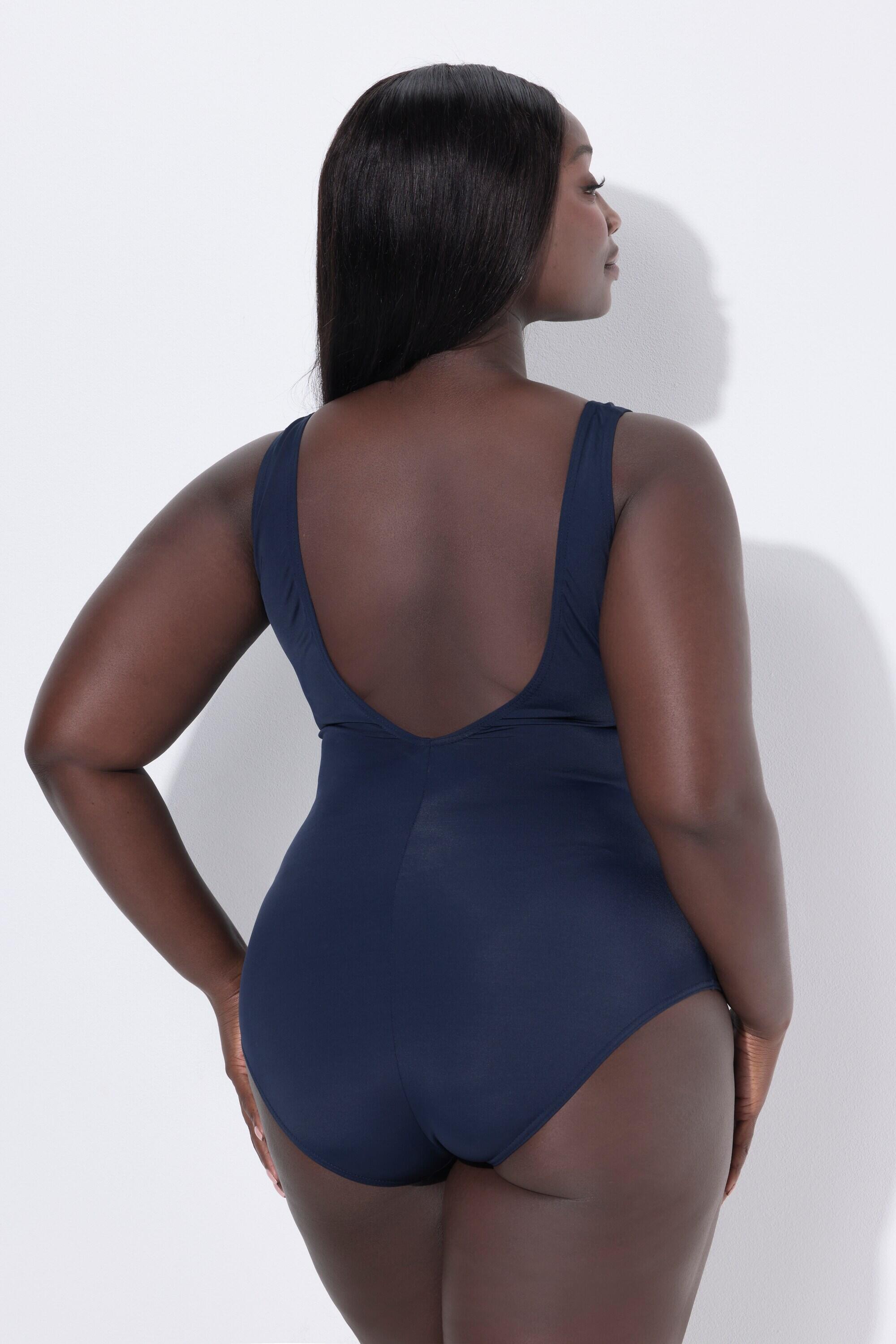 Damen Badeanzug extraweiches Futter seitliche Raffung 2/7