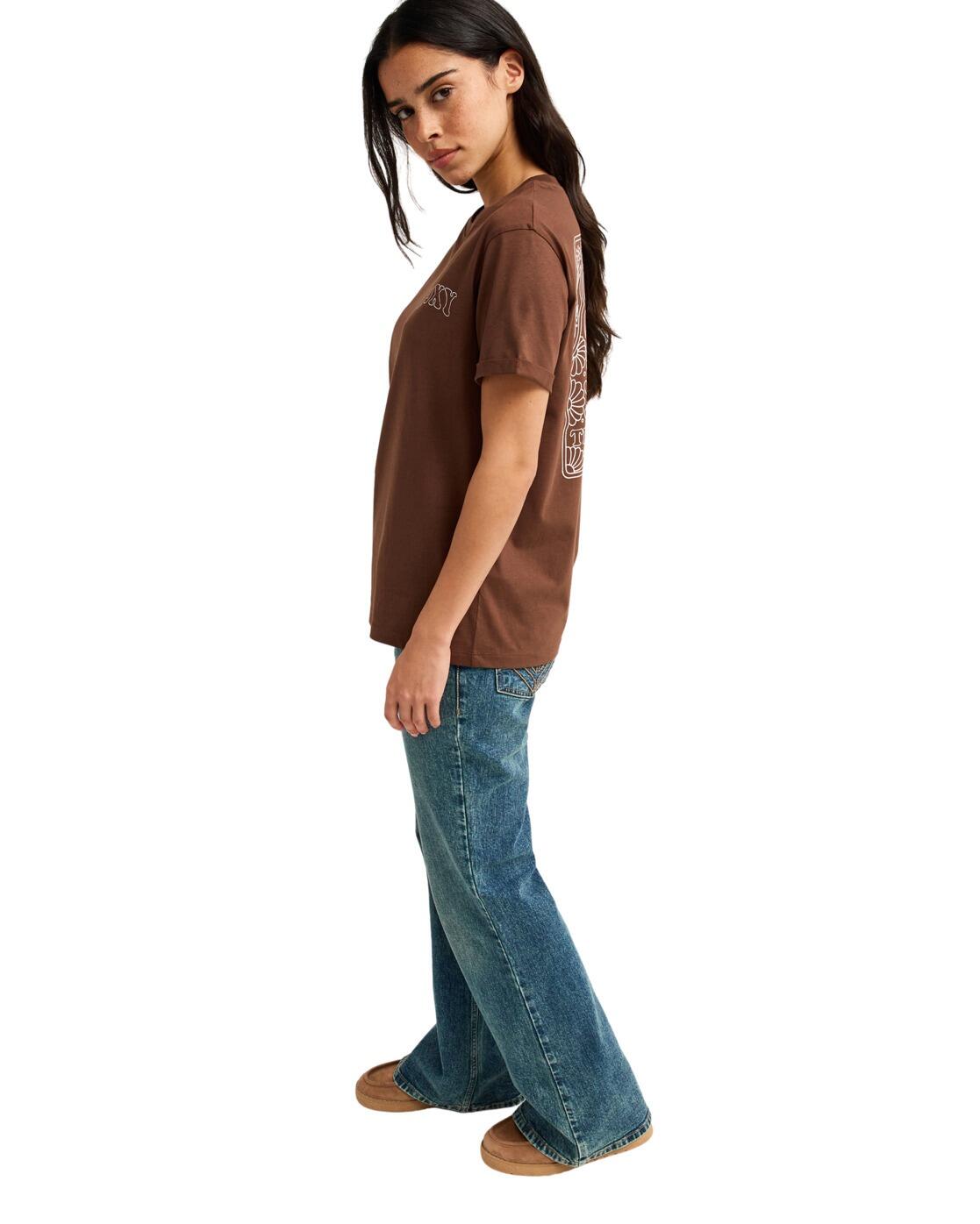 T-Shirt OCEANREGULAR Braun Dames 3/4