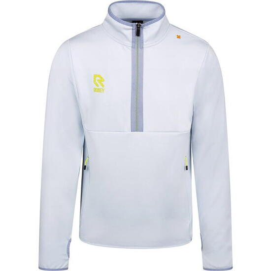 Veste zippée enfant - demi-zip, scuba - blanc