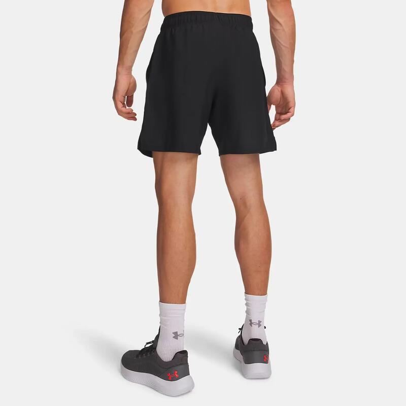 Pantalon scurt țesut UA Tech™ cu logo pentru bărbați Negru