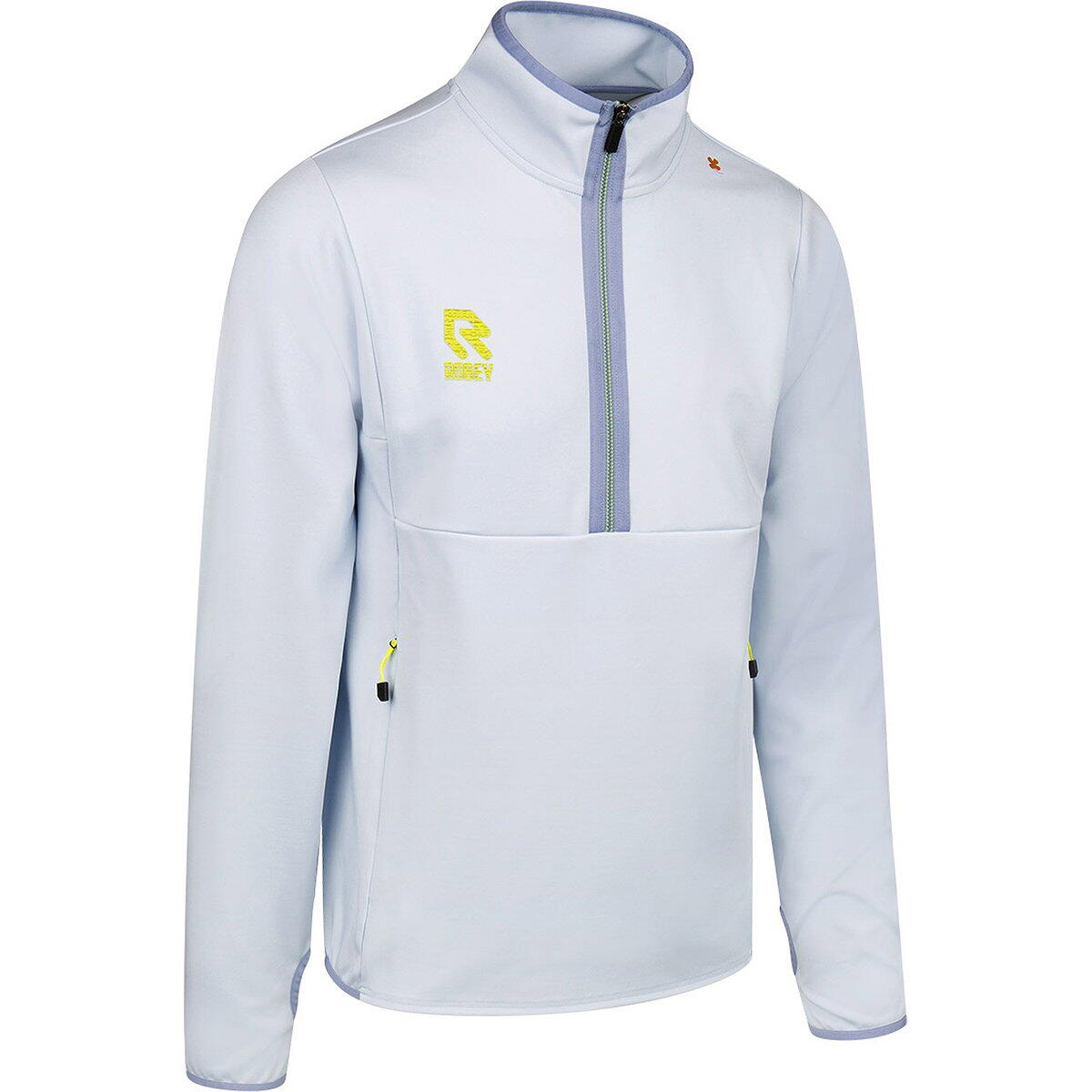 Veste zippée enfant - demi-zip, scuba - blanc 3/3