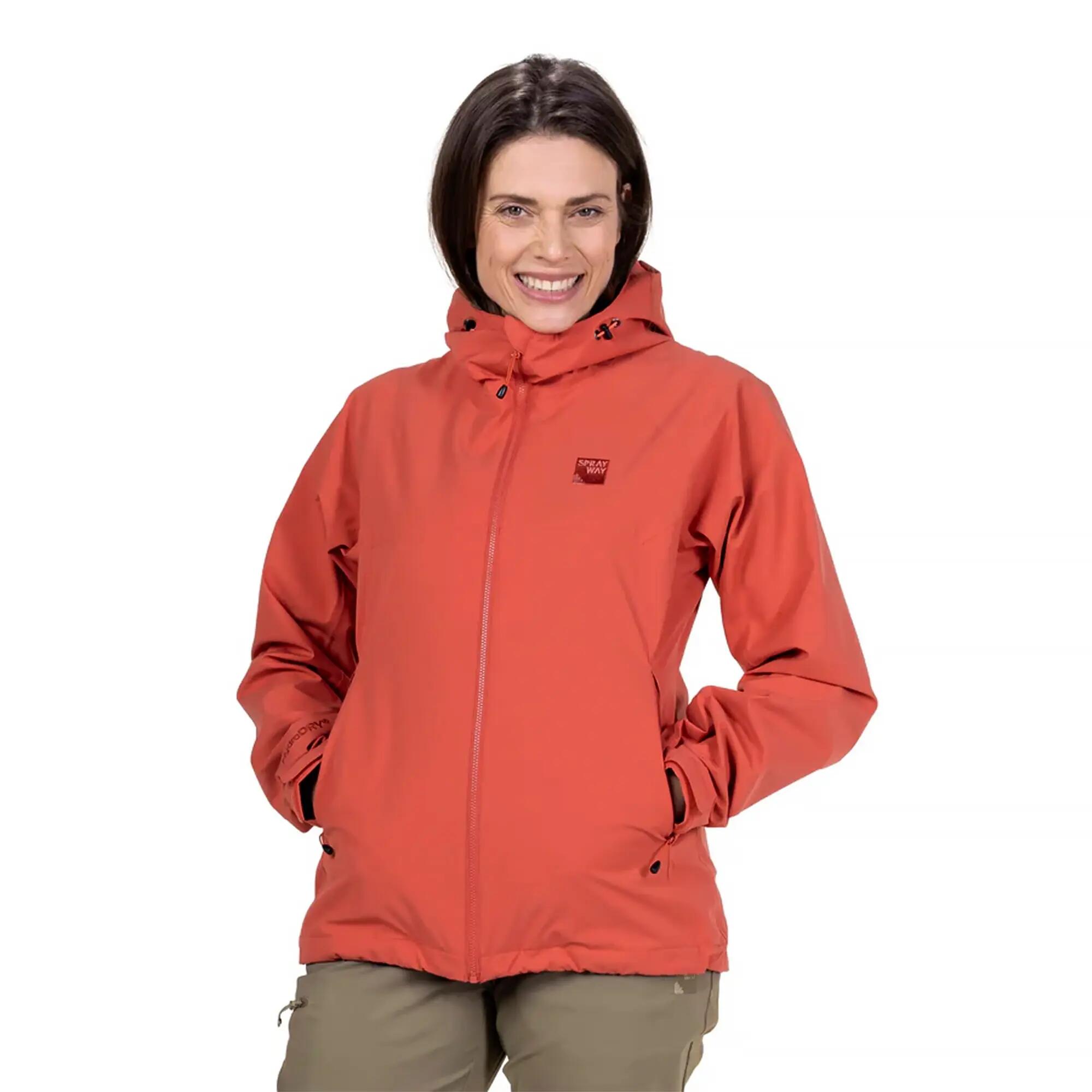 Sprayway - Veste randonnée femme imperméable à capuche zippée 3/5